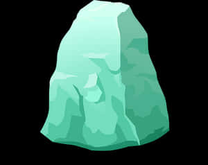 Cartoon Green Rock Vector PNG image with transparent background