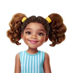 Cartoon Hair Illustration Png Mix16 PNG Image