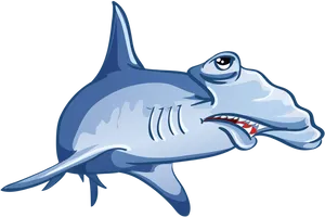 Cartoon Hammerhead Shark PNG Image