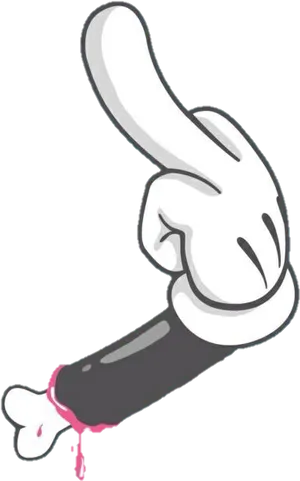 Cartoon Hand Gesture Illustration PNG Image