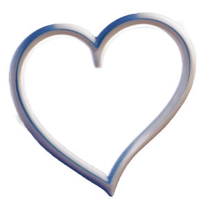Cartoon Heart Outline PNG ahq PNG
