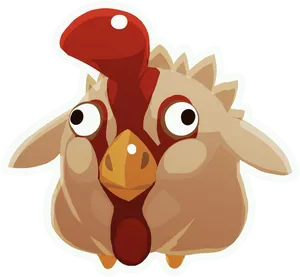 Cartoon_ Hen_ Vector_ Art.png PNG Image