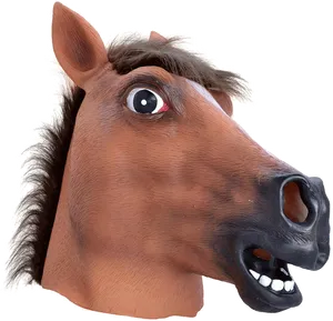 Cartoon Horse Head Expression PNG Image