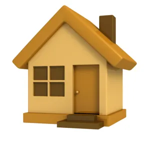 Cartoon House Icon PNG Image