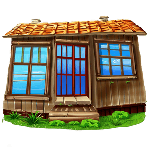 Cartoon House Windows PNG 06112024 PNG image with transparent background