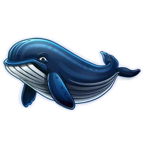 Cartoon Humpback Whale Character Png Fne PNG Image