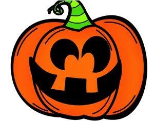 Cartoon Jack O Lantern Halloween PNG Image