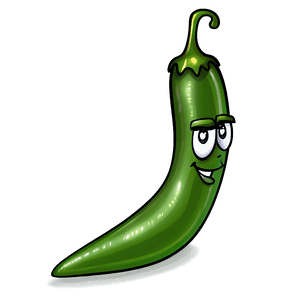 Cartoon Jalapeno Character PNG wpn37 PNG with transparent background