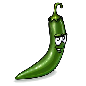 Cartoon Jalapeno Character Png Wpn37 PNG Image