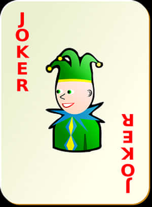 Cartoon Joker Playing Card PNG with transparent background