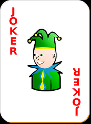 Cartoon Joker Playing Card PNG with transparent background