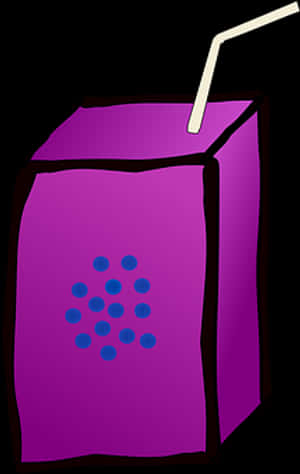 Cartoon Juice Box Graphic PNG image with transparent background