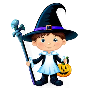 Cartoon Kid In Halloween Costume Png Bwy33 PNG Image