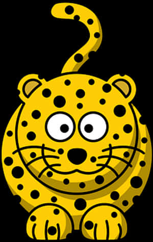 Cartoon Leopard Graphic PNG image with transparent background