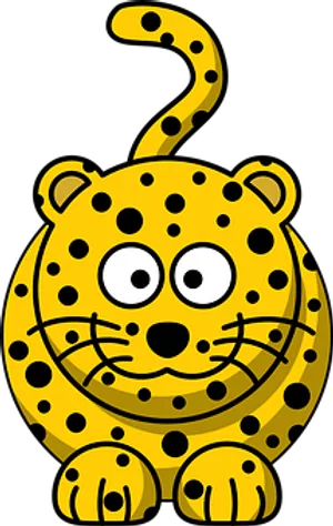 Cartoon Leopard Graphic PNG Image