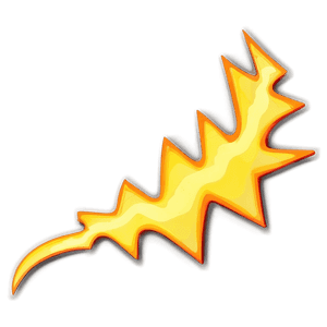 Cartoon Lightning Bolt PNG vwr PNG image with transparent background