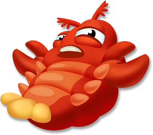 Cartoon Lobster Graphic PNG Image