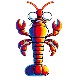Cartoon Lobster PNG dim18 PNG image with transparent background