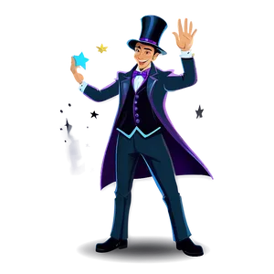 Cartoon Magician Character Png Hgm PNG Image