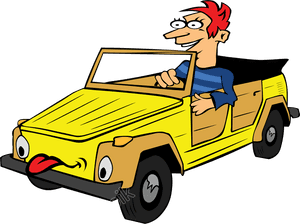 Clip Art Cartoons Driving - Drive Off Phrasal Verb, HD Png Download PNG image with transparent background