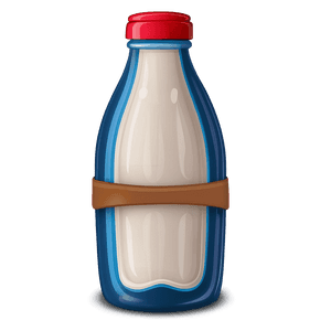 Cartoon Milk Bottle PNG 06212024 PNG