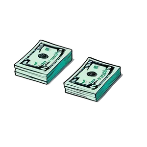 Cartoon Money And Diamonds Png Dnx31 PNG Image