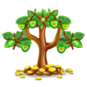 Cartoon Money Tree Png 06272024 PNG Image