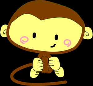 Cartoon_ Monkey_ Character PNG image with transparent background