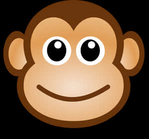 Cartoon Monkey Face Emoji PNG image with transparent background