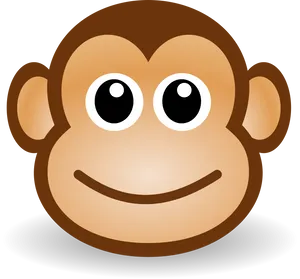 Cartoon Monkey Face Emoji PNG Image