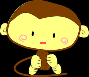 Cartoon Monkey Graphic PNG image with transparent background