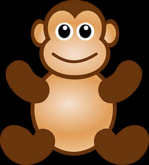 Cartoon Monkey Graphic PNG image with transparent background