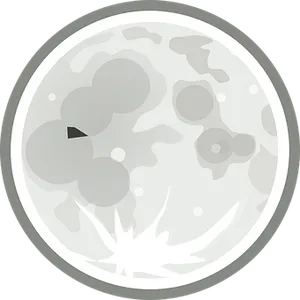 Cartoon Moon Graphic PNG Image