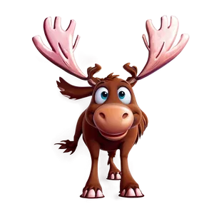 Cartoon Moose Character Png 05242024 PNG Image