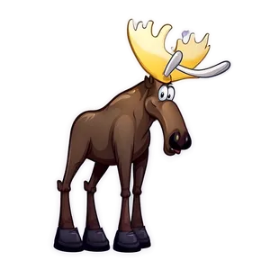 Cartoon Moose Character Png Irv PNG Image