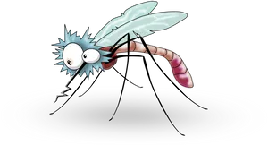 Cartoon Mosquito Illustration PNG Image