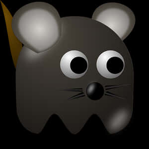 Cartoon Mouse Graphic PNG image with transparent background