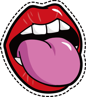 Mouth Cartoon Tongue - Tongue Cartoon Png, Transparent Png PNG image with transparent background