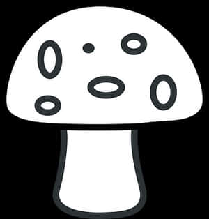 Cartoon Mushroom Graphic PNG with transparent background