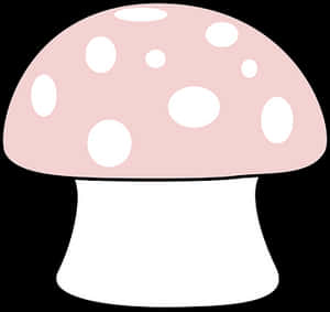 Cartoon Mushroom Illustration PNG image with transparent background