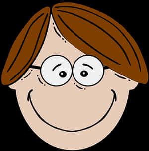 Cartoon Nerd Character PNG image with transparent background