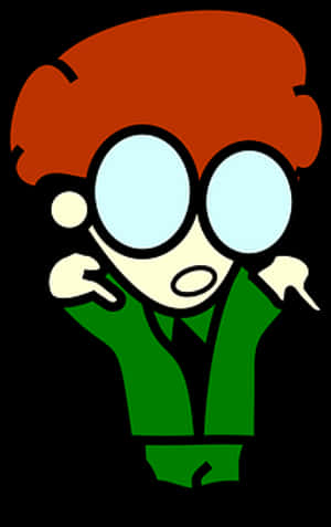 Cartoon Nerd Character_ Vector PNG image with transparent background