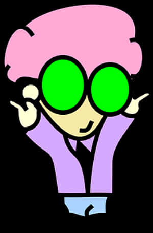 Cartoon Nerd Character_ Vector PNG image with transparent background