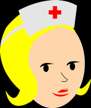 Cartoon Nurse Headshot PNG image with transparent background
