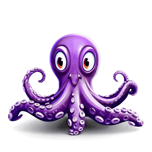 Cartoon Octopus Character PNG 88 PNG image with transparent background