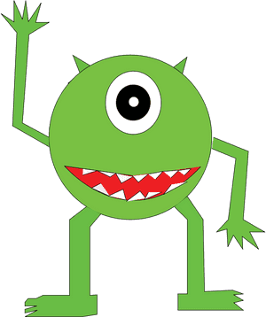 Free Halloween Monster Clipart Collection - Green Monster Clipart, HD Png Download PNG image with transparent background