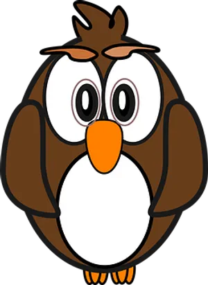 Cartoon Owl Illustration PNG Image