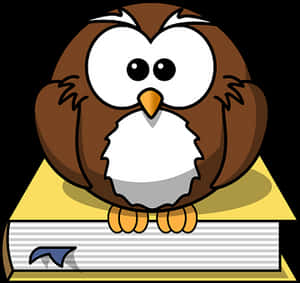 Cartoon Owlon Books PNG image with transparent background