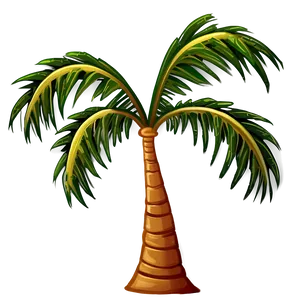 Cartoon Palm Tree Drawing Png 06212024 PNG Image