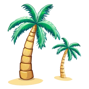 Cartoon Palm Tree Illustration Png 06212024 PNG Image